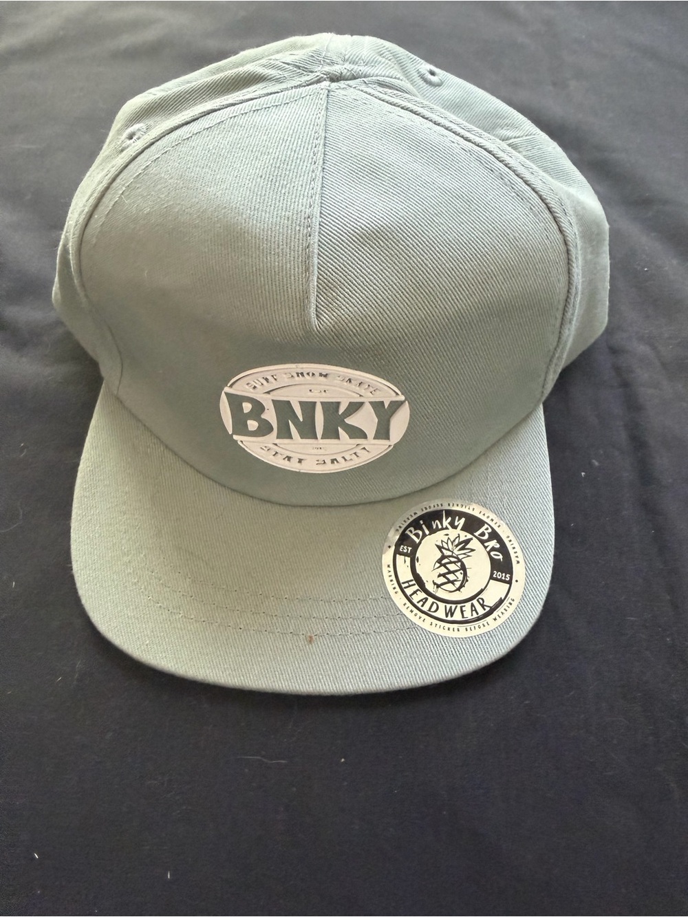 BINKY BRO Saltwater Collection Infant Snap Back Hat Cap Green Adjustable NWT